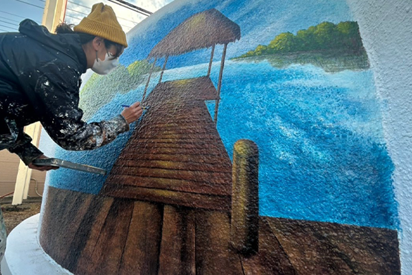 ドーム型ホテル壁画（伊勢崎市） /壁画
