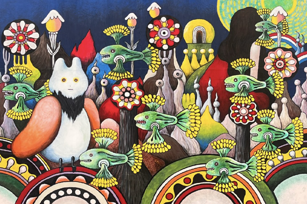 千代田町　ビル屋外壁画（前橋市千代田町）／壁画