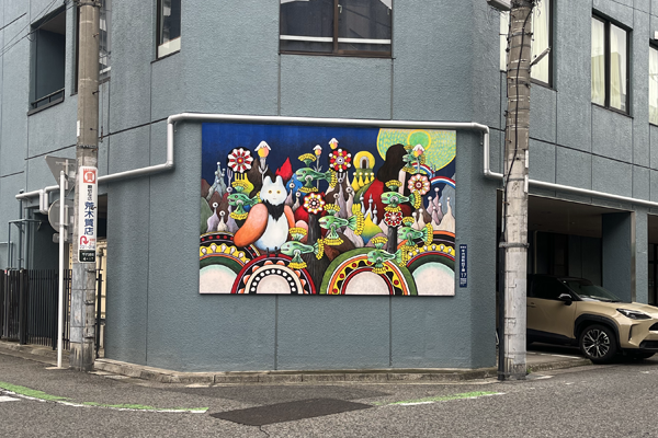 千代田町　ビル屋外壁画（前橋市千代田町）／壁画